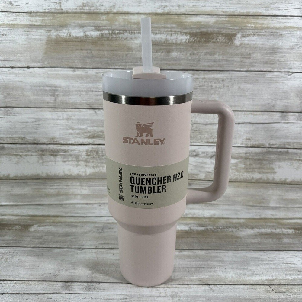 Stanley Quencher H2.0 FlowState Stainless Steel Tumbler 40oz Rose Quartz